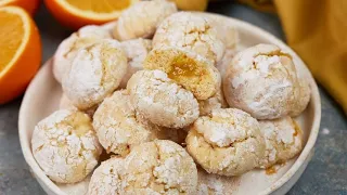 Orange cookies: they will melt in your mouth!