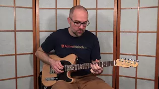 ActiveMelody.com February 2018 Challenge - EP219 - Simple Blues Lead Using Just 6 Notes and Phrasing