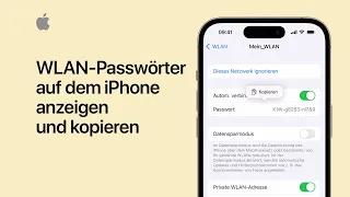 WLAN-Passwörter auf dem iPhone anzeigen und kopieren | Apple Support