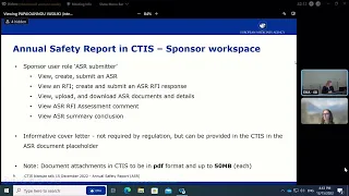 CTIS Bitesize Talk: Annual safety report (ASR) – 15 Dec 2022