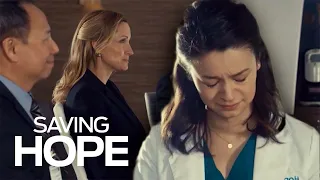 Maggie Breaks Down During Pitch | Saving Hope