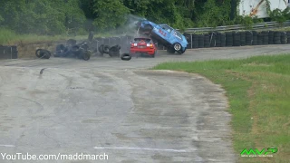 Tommi Gore and Jerome Jones accident Heroes of Speed 2019 Dover