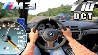 BMW M3 E46 V10 DCT is a BEAST on the GERMAN AUTOBAHN