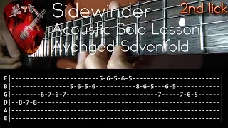 Sidewinder Acoustic Solo Lesson - Avenged Sevenfold (with tabs)