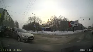SCARY Mitsubishi Lancer accident in RUSSIA! авария