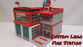 Custom LEGO Modular Fire Station Review