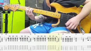 Talking Heads - Psycho Killer GUITAR COVER + PLAY ALONG TAB + SCORE