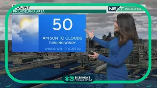 NEXT Weather: Turning windy, cloudy Monday after AM sun