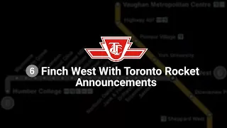 TTC Line 6 Finch West LRT But With TR Announcements (Finch West - Humber College)