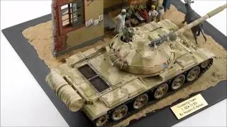 1/35 Tamiya T62A tank Diorama "Crossing Town" Egypt