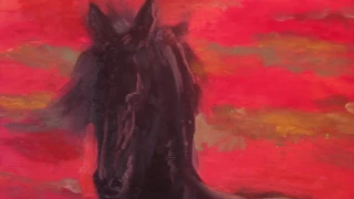 Черный конь. Мастер класс Игоря Сахарова по живописи