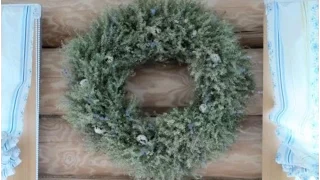 Венок из травы. Мастер класс. Wreath of grass. Do it yourself.