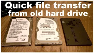 How to connect an external old hard drive