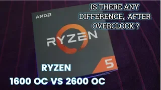 Ryzen 5 2600 OC (overclock) vs 1600 OC | Gaming and Productivity benchmarks