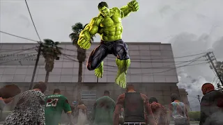 Tentei SOBREVIVER a um ATAQUE ZUMBI com o HULK no GTA 5!