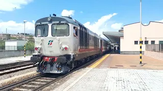 L'IC 558 alla Stazione di Soverato con 15' di ritardo.