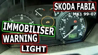 SKODA FABIA Immobiliser Dashboard Warning Light (99-07)