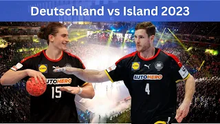 Handball Länderspiel Deutschland vs Island (Spiel 2)