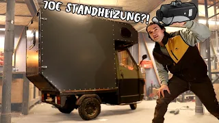 Funktioniert die 70€ Standheizung in der Ape?! | Kleinster Camper der Welt Folge 10