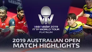 Jeoung Youngsik/Lee Sangsu vs Amalraj A./Gnanasekara S. | 2019 ITTF Australian Open Highlights (1/2)