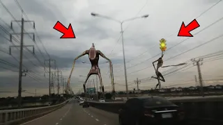 8 TRAFIC HEAD, LIGHT HEAD Y SIREN HEAD REALES CAPTADOS EN LA VIDA REAL,CAUGHT ON CAMERA.