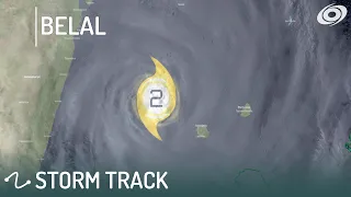 The Track of Cyclone Belal (2024)