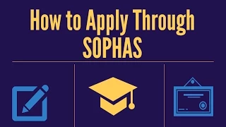 How to Apply Through SOPHAS