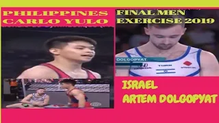 Men exercise final 2019 Philippines Carlos YULO vs ISRAEL ARTEM DOLGOPYAT