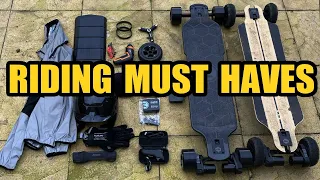 10 Must Have Eskate Accessories - Electric skateboard gear