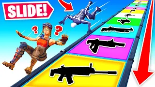 wir SLIDEN eine MEGA RAMPE für LOOT RUNTER in Fortnite!