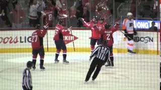 Beagle goal, Game 1, Caps vs Flyers 4/14/2016