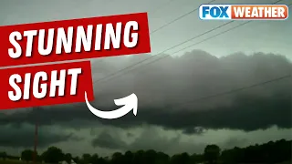 Massive Shelf Cloud Hovers Over Illinois Amid Severe Weather