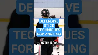 DEFENSIVE STICK TECHNIQUES FOR ANGLING #coaching #hockeycamp #ice