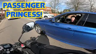 Passenger Princess! UK Bikers vs Stupid, Crazy People and Bad Drivers #170