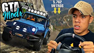 GTA V : SUBINDO A MAIOR MONTANHA ( MONTE CHILIAD ) DE JEEP NO VOLANTE! : GTA 5 MODS