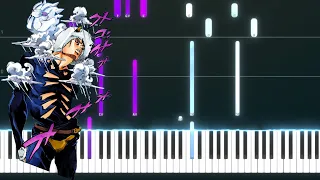 Weather Report Theme | JJBA PIANO TUTORIAL (Sheet in the description)