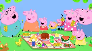 Peppa Pig in Hindi - Peppa Pig Picnic Mana Rahi Hai  - हिंदी Kahaniya - Hindi Cartoons for Kids