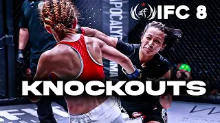 ONLY The KNOCKOUTS From Invicta FC 8 (Event Replay)