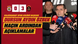 📺 Galatasaray SK Başkanı Dursun Aydın Özbek, maçın ardından açıklamalarda bulundu | #FBvGS