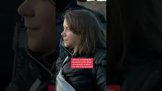 Greta Thunberg carried away by police
