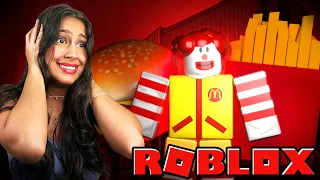ESCAPAMOS do MCDONALDS no ROBLOX! (McDonalds Obby)