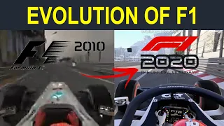 Evolution Of Formula 1 Video Games From 2010 to 2020 (Gameplay Of Monaco) l F1 2010 - F1 2020