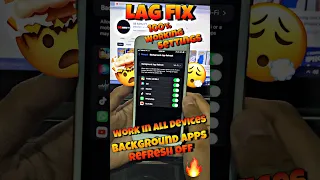 Pubg lag fix settings for all iPhones || bgmi lag fix settings for all iPhones #shorts #viralshorts