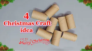 Best Out of waste 4 Christmas decoration idea with Empty rolls | DIY Christmas craft idea🎄168