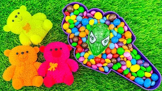 Satisfying ASMR | Mixing Yummy Candy with Beautiful Slime Spider and Rubber Bear Animals Relaxing