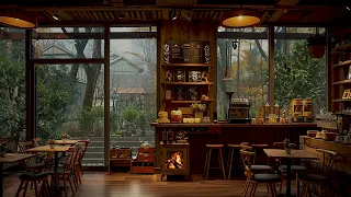 Quiet Wooden House | Gentle, Relaxing Jazz Music in a Warm Space for Studying and Working