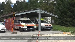 ELISOCCORSO SI ALZA IN VOLO PER BAMBINO MA ALLA FINE TRASPORTA ANZIANO | 13/08/2020