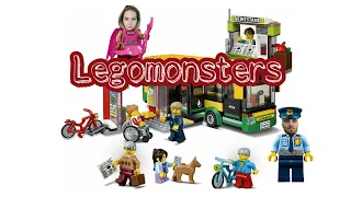 Legomonsters lego city 60154 автобусная остановка (bus station)