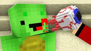 JJ Build SECRET BASE INSIDE A Mikey'S EYE in Minecraft Challenge (Maizen Mizen Mazien) Parody