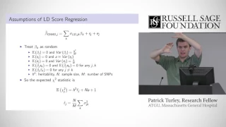 Lecture 15 - Patrick Turley - Stratification and LD Score Regression